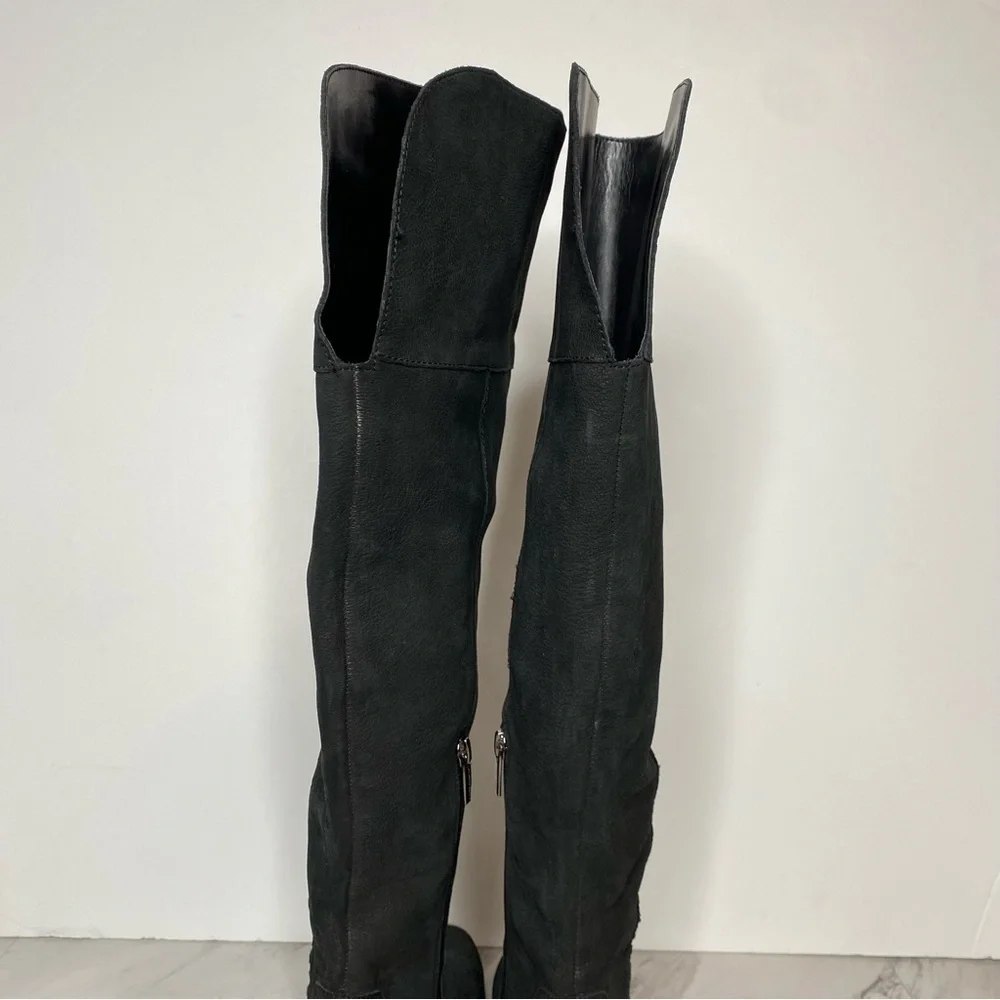 Vince Camuto Black Kreston Over The Knee Boot 6 1/2 M